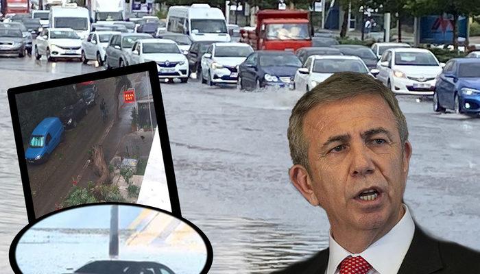 Ankara'da sağanak hayatı felç etti! Mansur Yavaş: Tüm birimlerimiz teyakkuzda