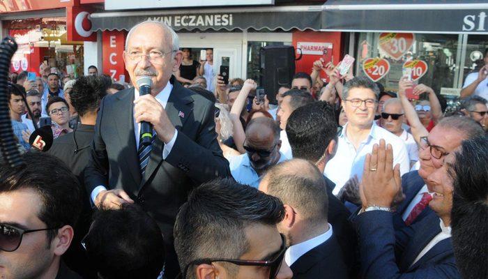 Edirne'de ilginç anlar: Kemal Kılıçdaroğlu, kendini bir anda bankın üstünde buldu! Yaptığı espri ise...