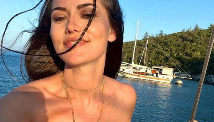 Fahriye Evcen'in tatil hasreti