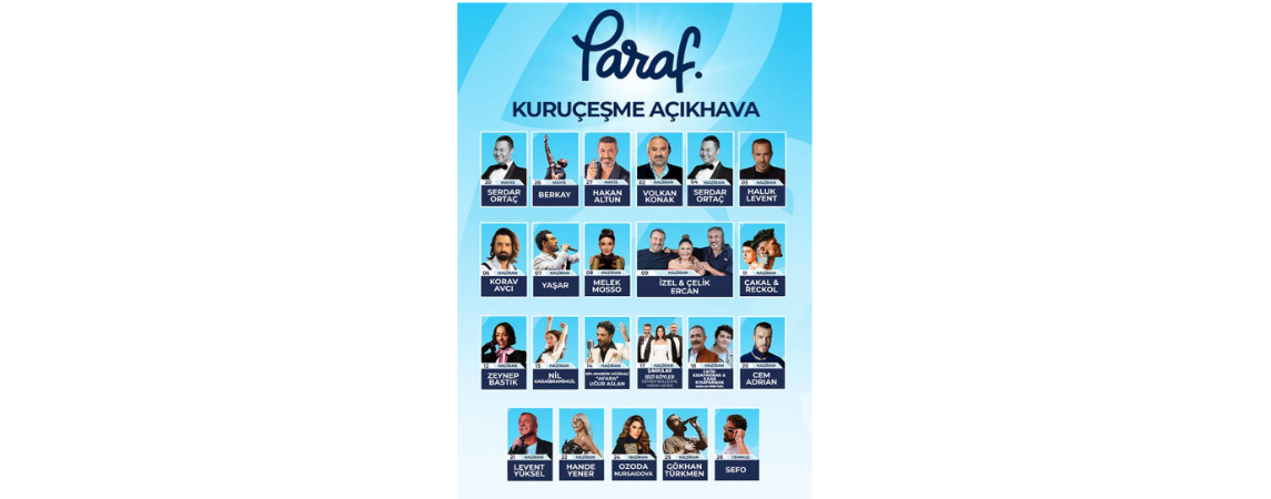 Paraf Kuruçeşme Açıkhava Konserleri Mayıs ayında başlıyor