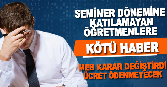 MEB'den öğretmen seminerleri kararı