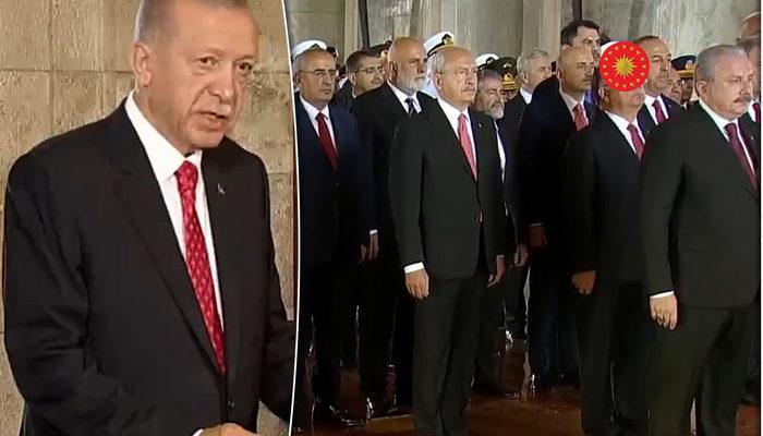 Son dakika: Devlet erkânından Anıtkabir ziyareti! Cumhurbaşkanı Erdoğan'dan terörle mücadele vurgusu