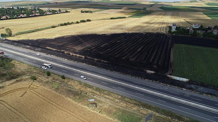 Trakya’da toplam 102 bin 700 metrekare tarım alanı yandı